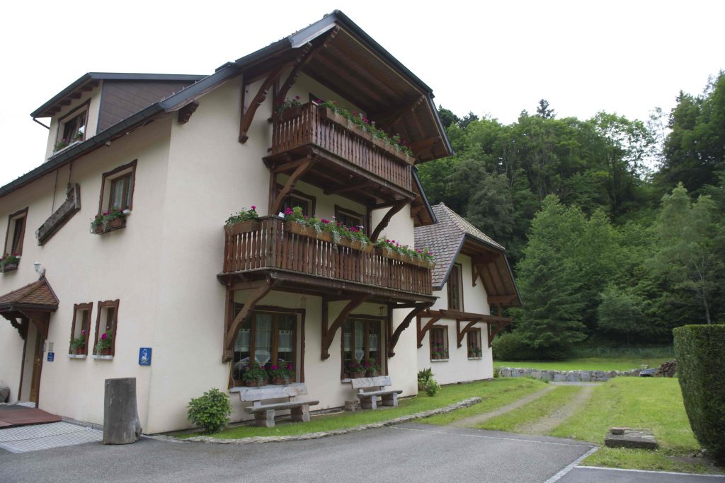 Vue sur auberge du lac chambres d'hôtes Kruth